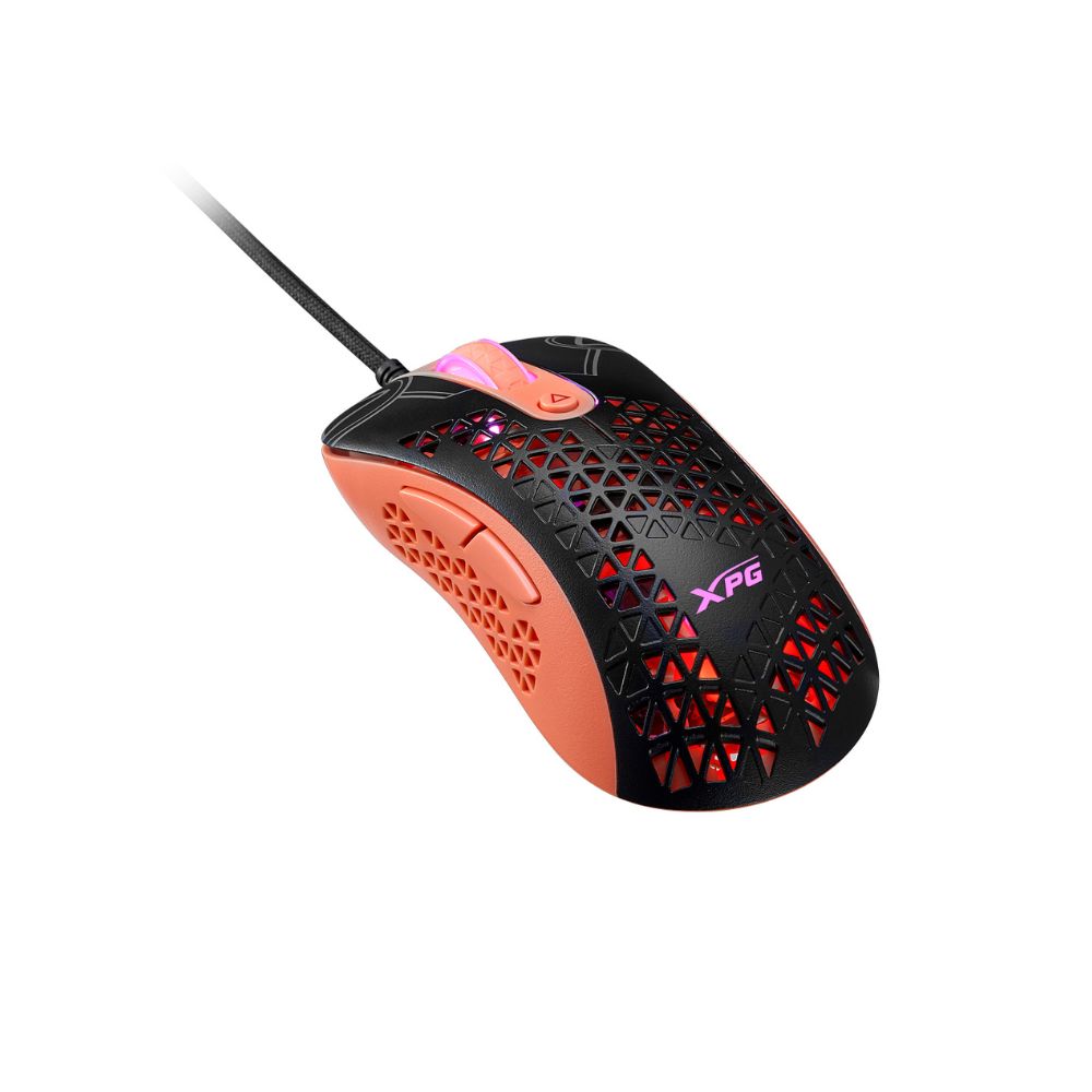 Mouse Gamer XPG Óptico Slingshot Edición Mera | Alámbrico | USB | 12000 DPI | Negro/Rosa