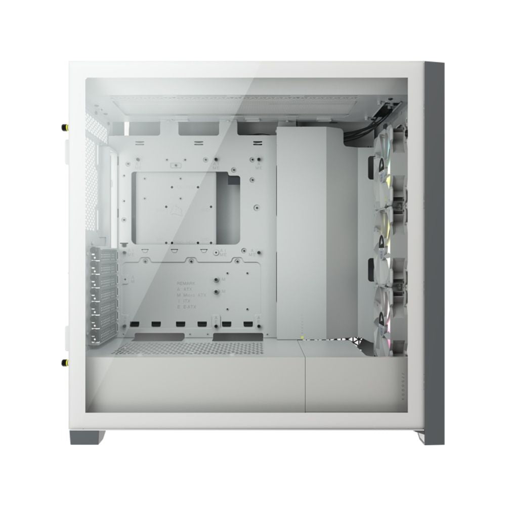 Gabinete Corsair iCUE 5000X, Midi-Tower, ATX/EATX/Micro-ATX/Mini-ITX, USB 3.0, sin Fuente, 3 Ventiladores Instalados, Blanco