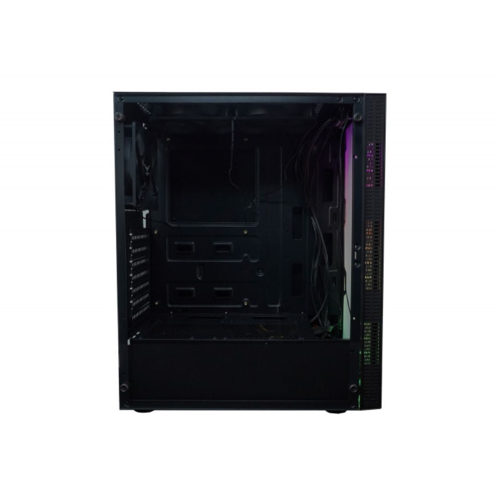 Gabinete Evotec Beijingi, Midi-Tower, ATX/Micro-ATX/Mini-ITX, USB 2.0/3.0, sin Fuente, 3 Ventiladores Instalados, Negro