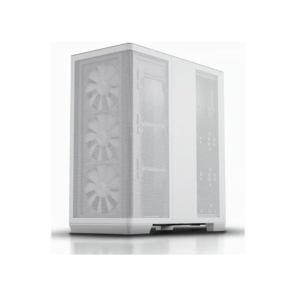 Gabinete Apnx C1, Midi-Tower, ATX/Micro-ATX/Mini-ITX, USB 3.0, sin Fuente, 4 Ventiladores Instalados, Blanco