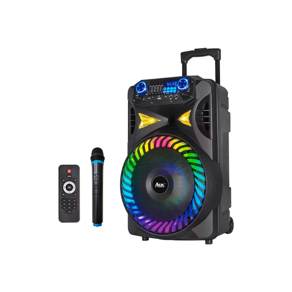 Bafle Linkbits 15" | 1500W PMPO | Bluetooth | Micrófono | Recargable