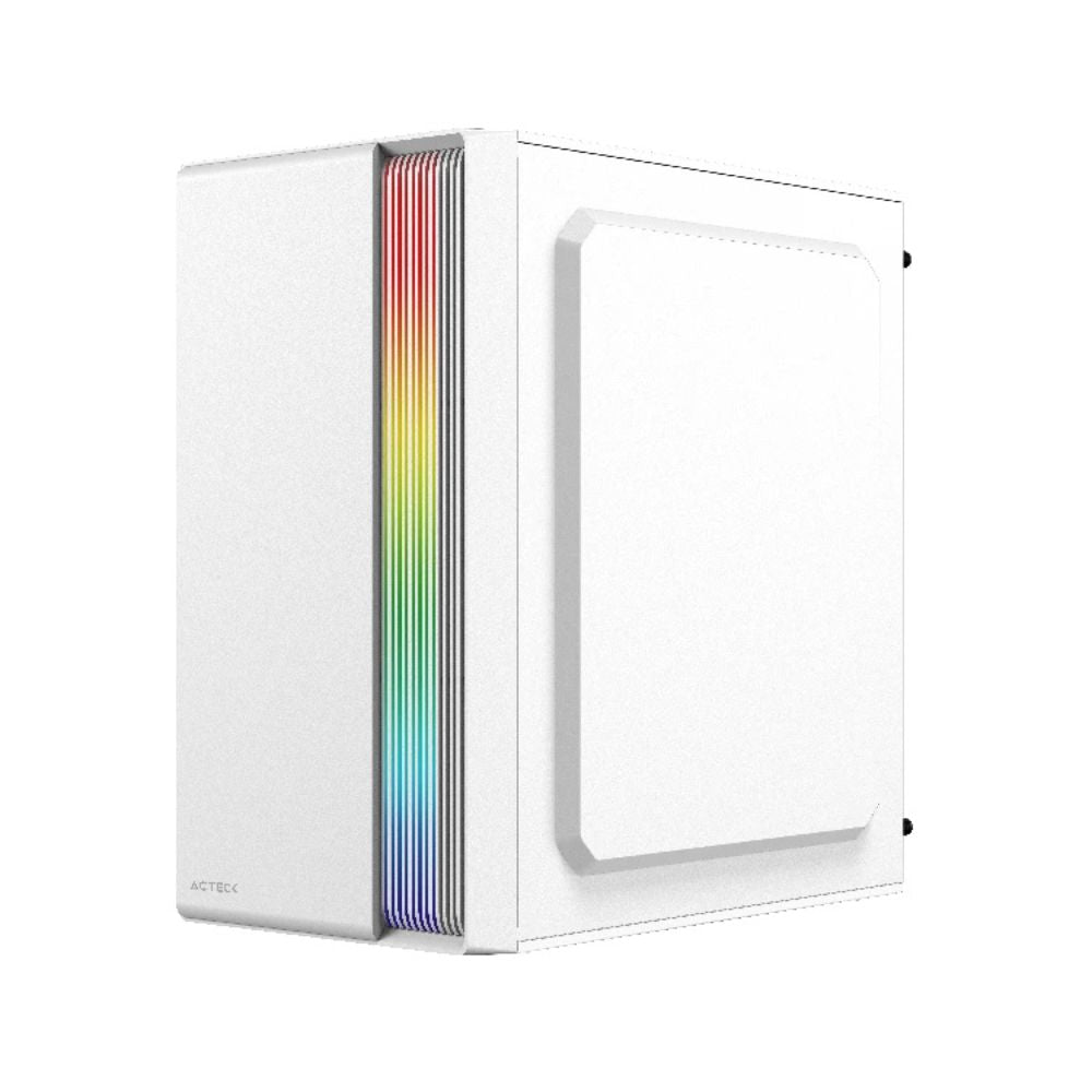 Gabinete Acteck Fusion II GI440, Micro-Tower, Micro-ATX/Mini-ITX, USB 2.0/3.0, con Fuente de 500W, sin Ventiladores Instalados, Blanco