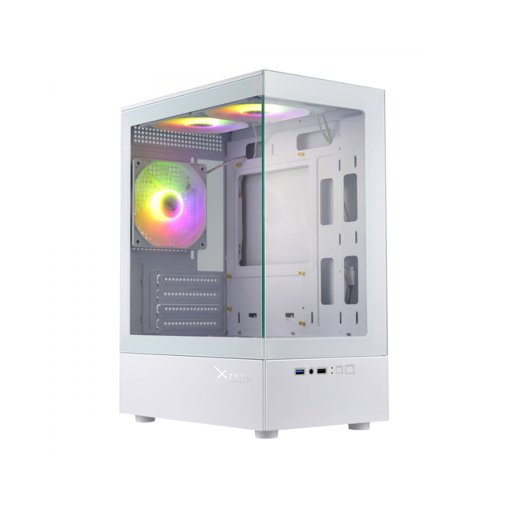 Gabinete Xzeal XZGAZNY1W Blanco | Mini Tower | Micro-ATX/Mini-ITX | USB 2.0/3.0 | Sin Fuente | 1 Ventilador