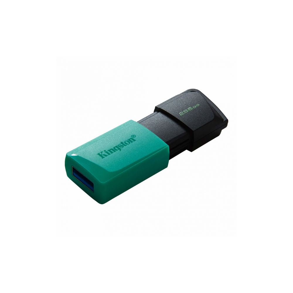 Memoria USB Kingston DataTraveler Exodia M 256GB Negro/Turquesa | USB-A 3.2 | Diseño con tapa móvil