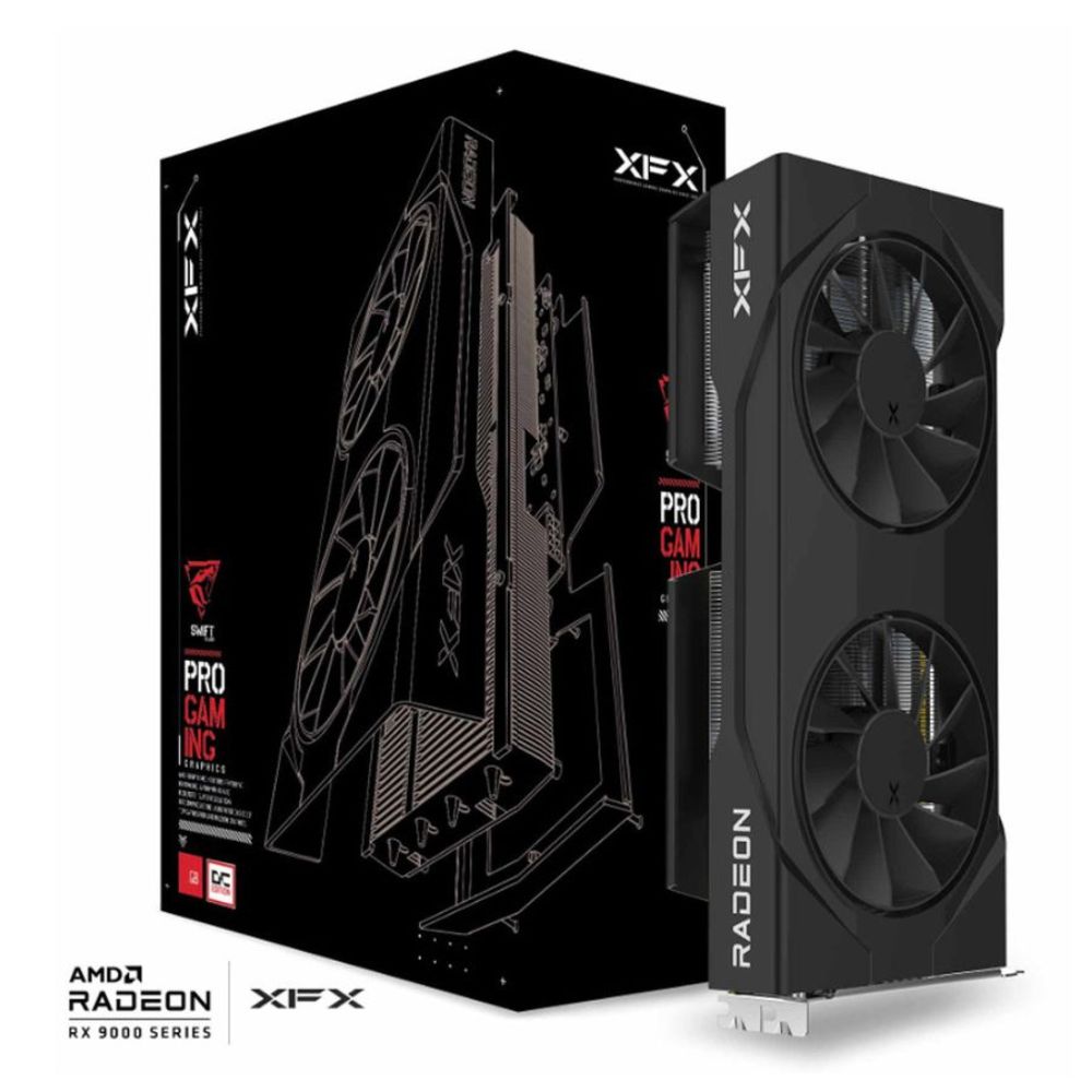 Tarjeta de Video XFX AMD Radeon RX 9060 XT Swift OC Gaming 8GB 128-bit GDDR6 PCI Express 5.0