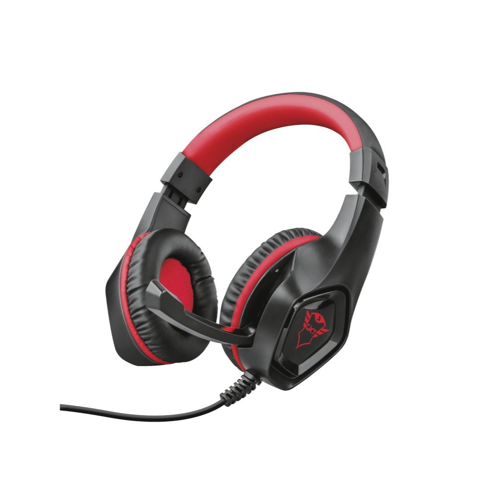 Audifonos Gamer Trust GXT 404R Rana Negro/Rojo | In-Ear | 3.5 mm | 1 m | Micrófono