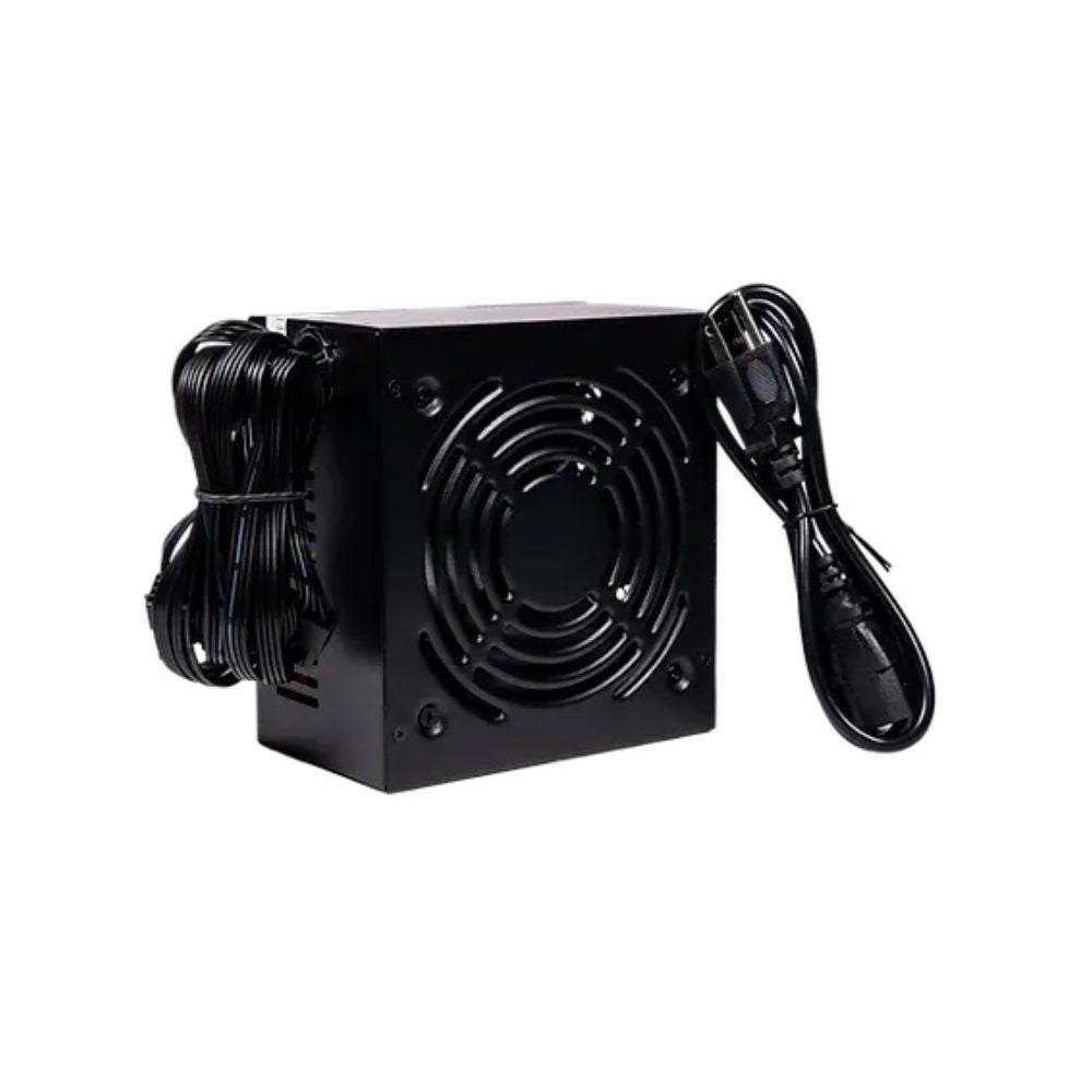 Fuente de Poder EVOTEC EV-600, 600W, ATX, 24 Pines, 2 SATA, Molex, Floppy, Paquete Individual
