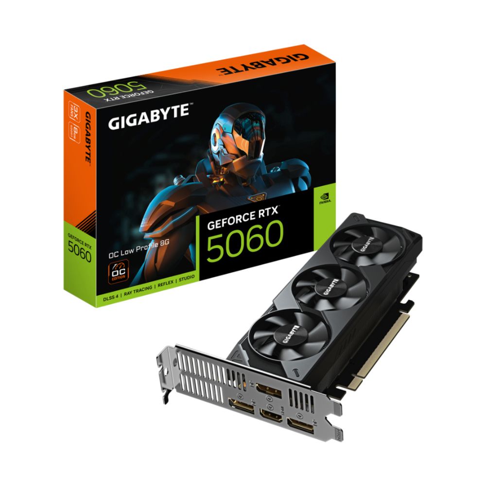 Tarjeta de Video Gigabyte GeForce RTX 5060 OC Low Profile 8GB GDDR7