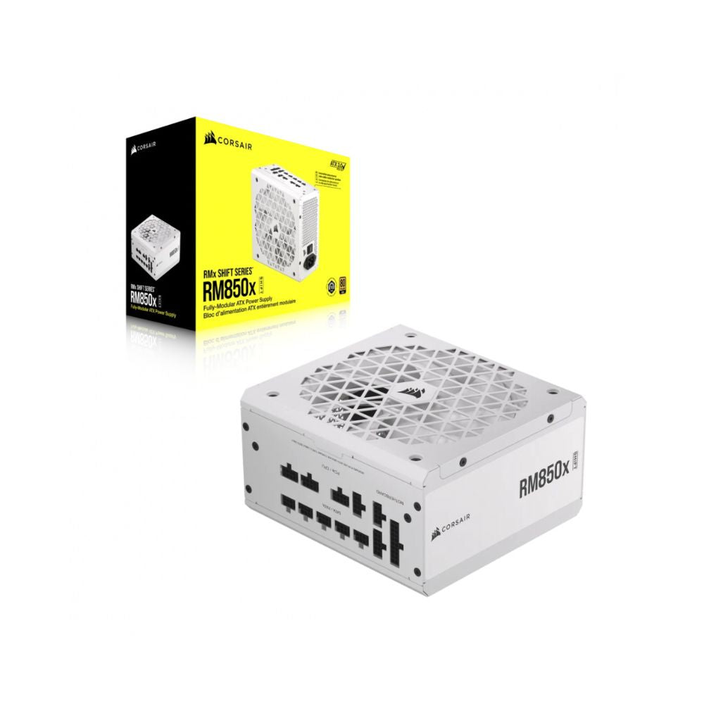 Fuente de Poder Corsair CP-9020274-NA RM850x SHIFT, 850W, Full Modular, 80 Plus Gold, Blanca
