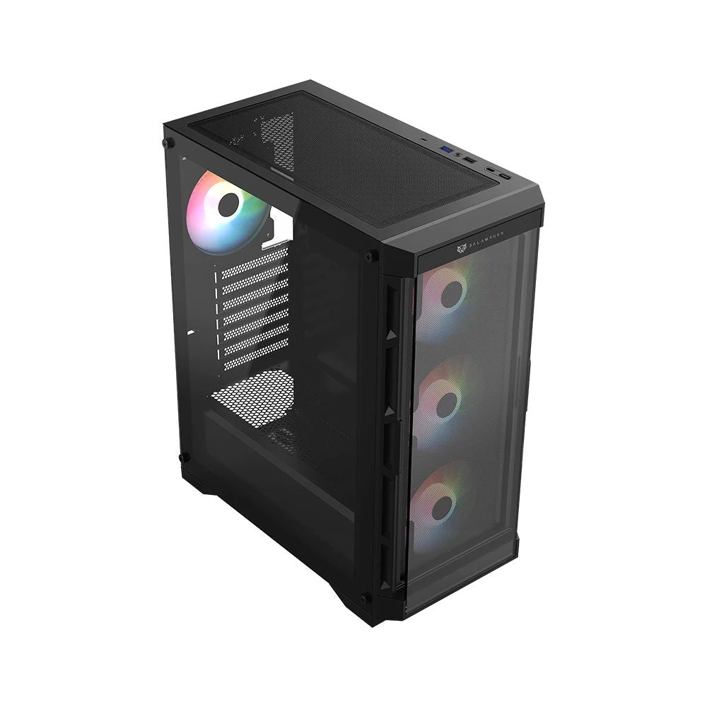 Gabinete Balam Rush Carbono Twin Mate 5000 Negro | Midi Tower | ATX/Micro-ATX/Mini-ITX | USB 2.0/3.0 | Sin Fuente | 4 Ventiladores