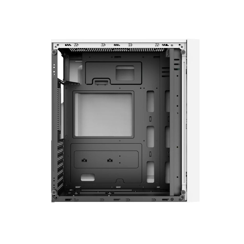 Gabinete Acteck Draco GM450, Midi-Tower, ATX/Micro-ATX/Mini-ITX, USB 2.0, con Fuente de 500W, sin Ventiladores Instalados, Blanco