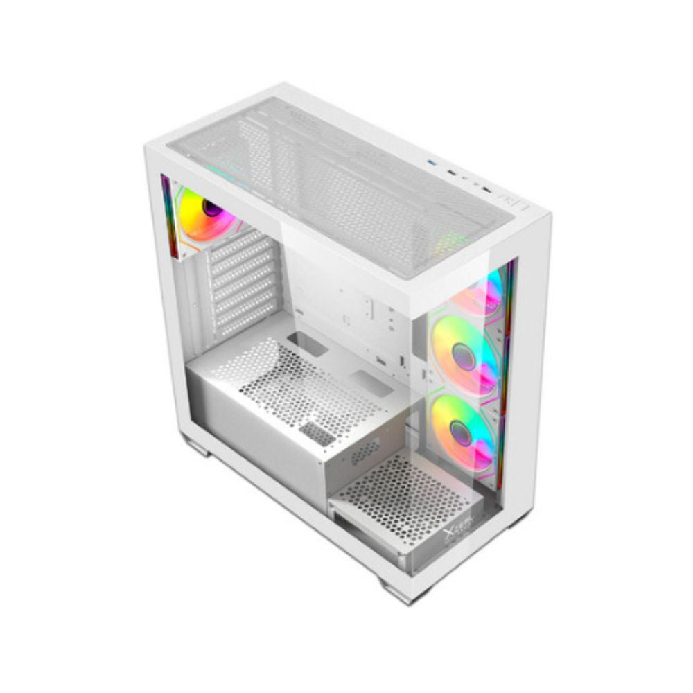 Gabinete Xzeal YRDEN XZ-140 Blanco | Midi-Tower | ATX Micro-ATX Mini-ITX | 4 Ventiladores