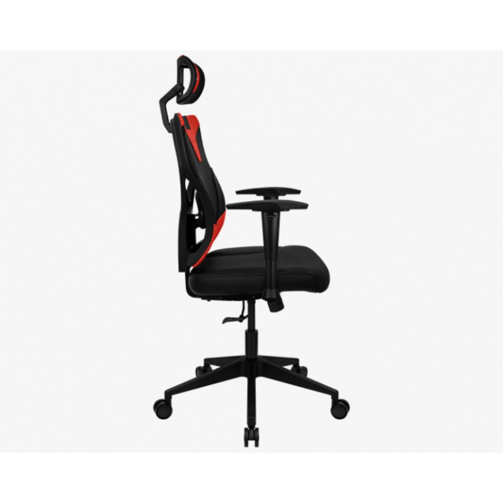 Aerocool Silla Gamer Guardian Champion, hasta 150Kg, Negro/Rojo