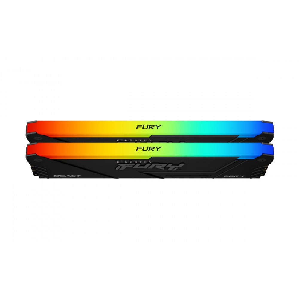 kit Memoria RAM Kingston FURY Beast RGB DDR4 32GB (2x16GB) 3200MHz CL16