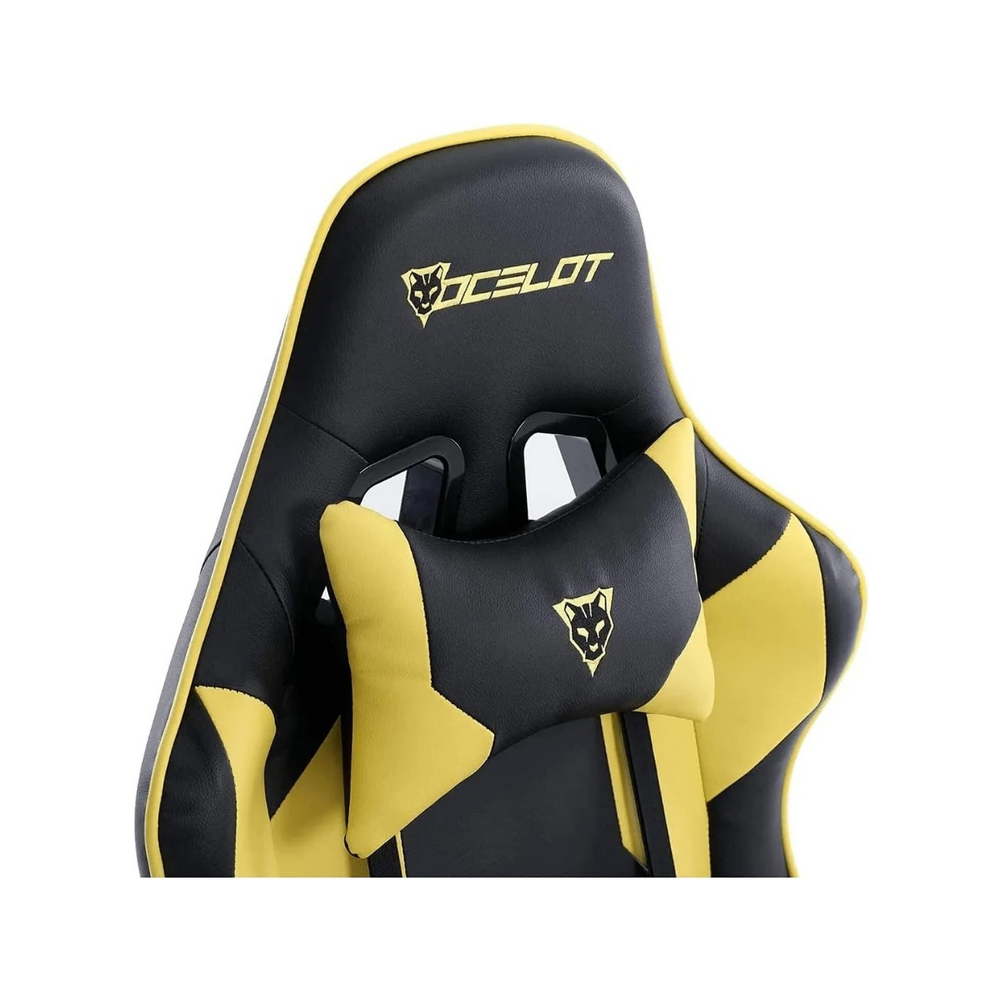 Ocelot Gaming Silla Gamer OGS-02, hasta 150Kg, Negro/Amarillo