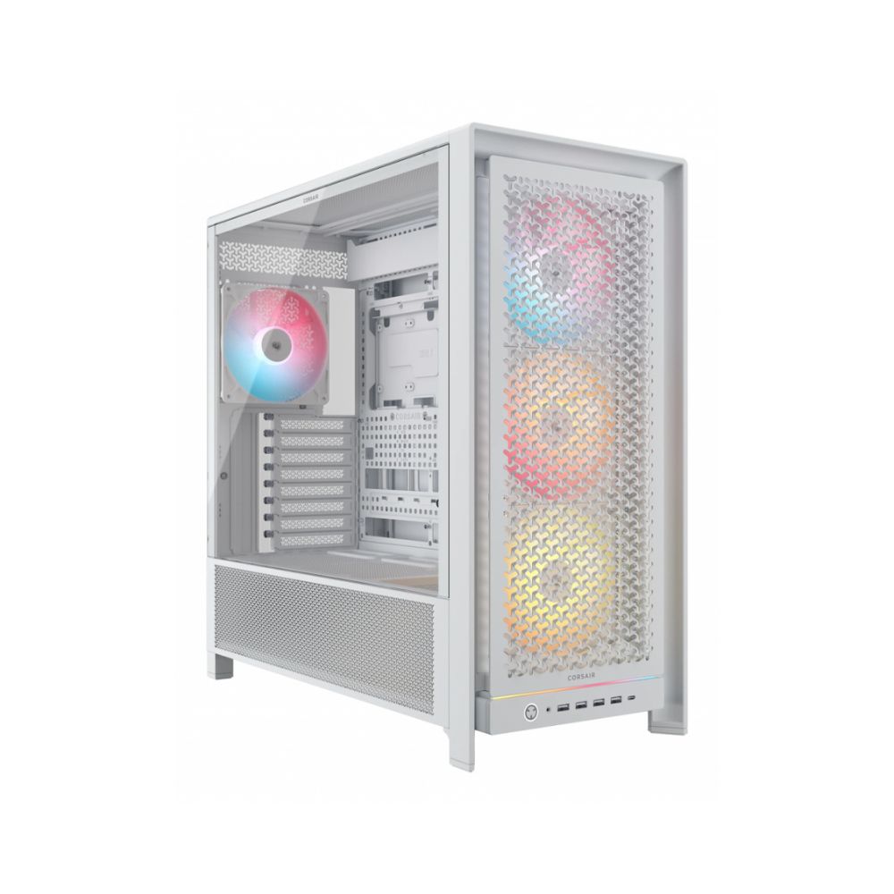 Gabinete CORSAIR 5000D FRAME ARGB, Blanco, Cristal Templado, Media Torre, Sin Fuente