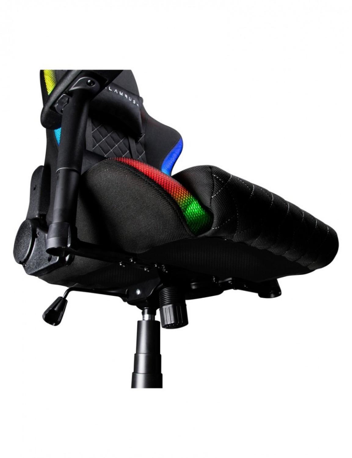 Balam Rush Silla Gamer Lighting Rush Azender RGB, hasta 120Kg, Negro