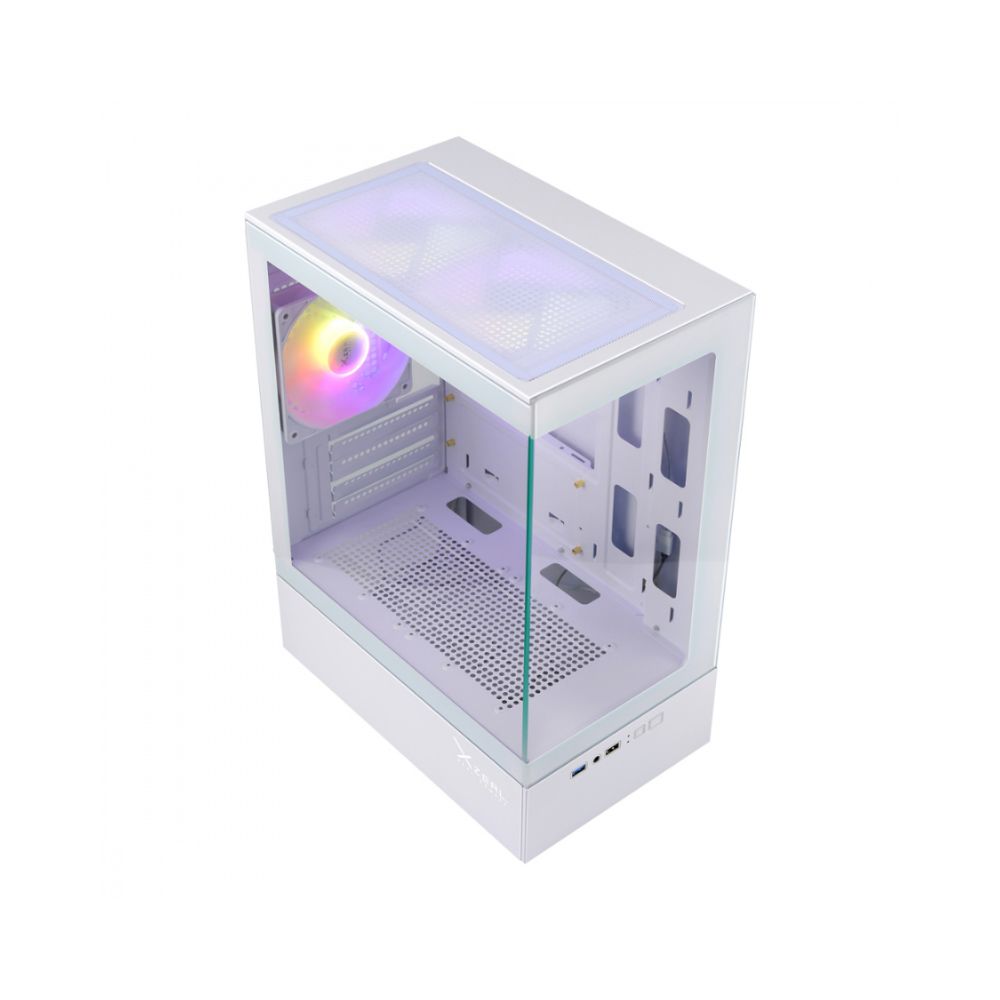 Gabinete Xzeal XZGAZNY1W Blanco | Mini Tower | Micro-ATX/Mini-ITX | USB 2.0/3.0 | Sin Fuente | 1 Ventilador