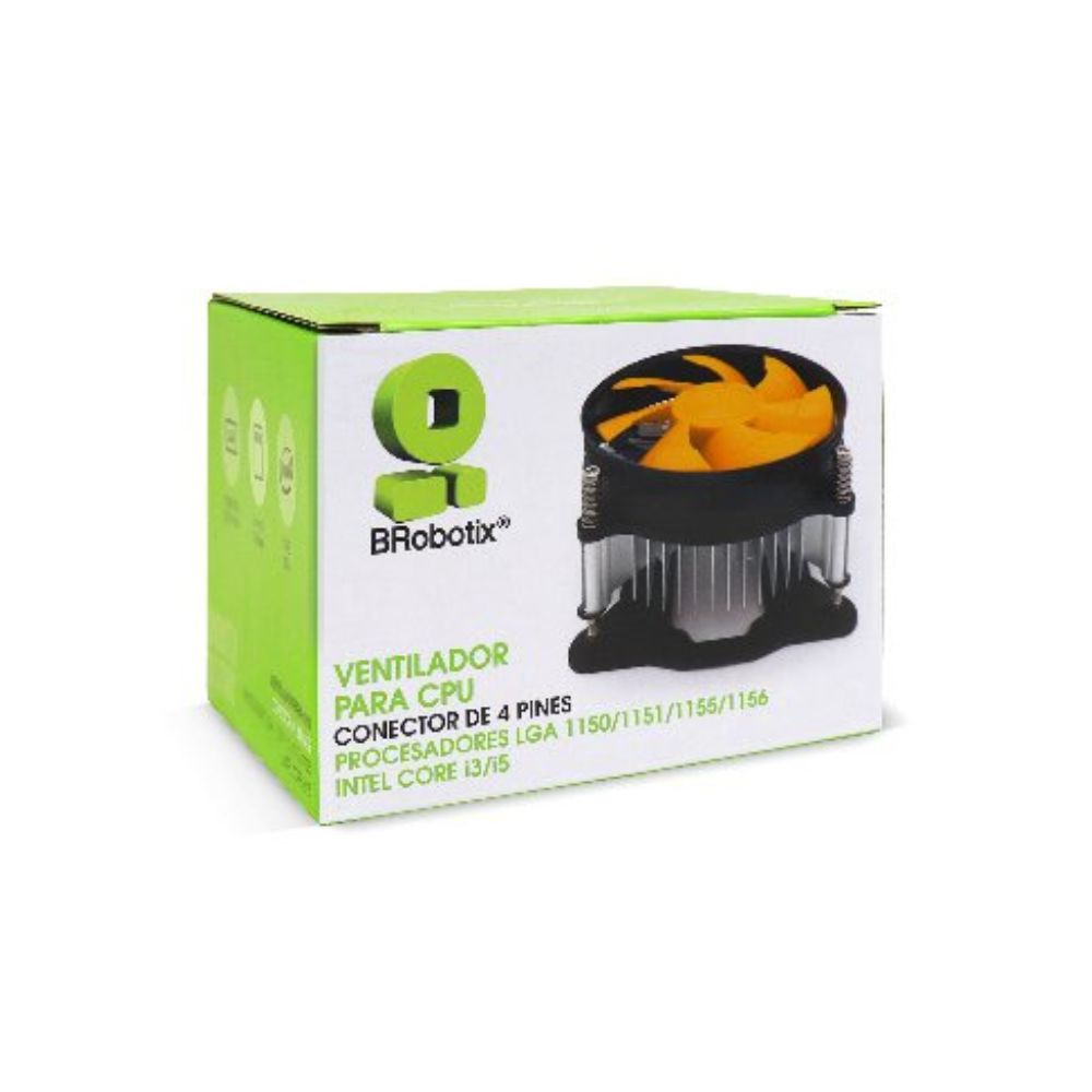 Disipador CPU BRobotix 963005 | 90mm | 2200RPM | Negro