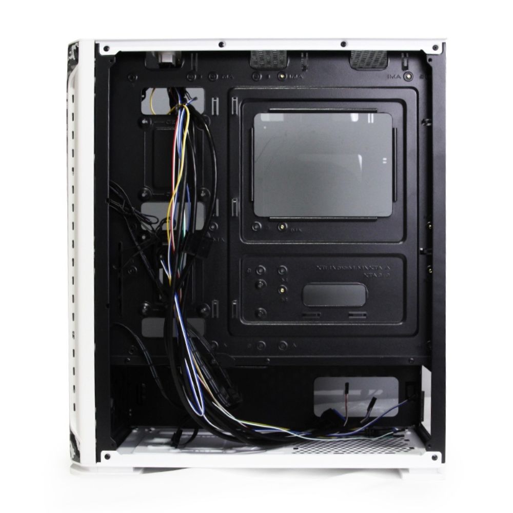 Gabinete Yeyian Hollow 2500 Midi-Tower ATX/EATX/ITX/Micro ATX RGB USB 3.0 Negro/Blanco