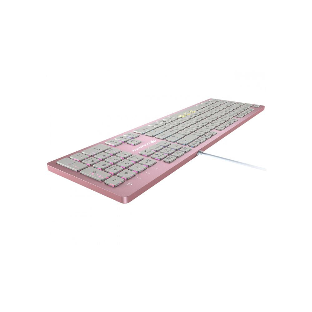 Teclado Gamer Cougar Vantar AX RGB | Switch Tijera | Alámbrico | Inglés | Rosa