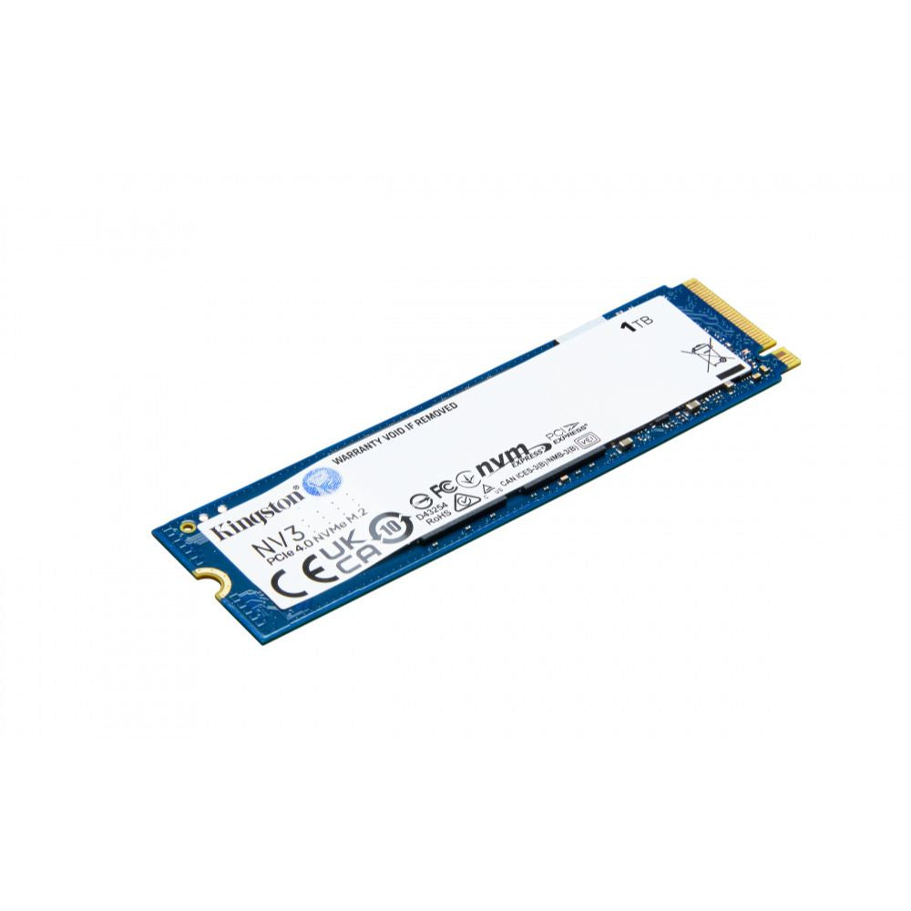 SSD Kingston NV3 1TB | PCIe 4.0 NVMe | 6000MB/s Lectura | 4000MB/s Escritura | M.2 2280