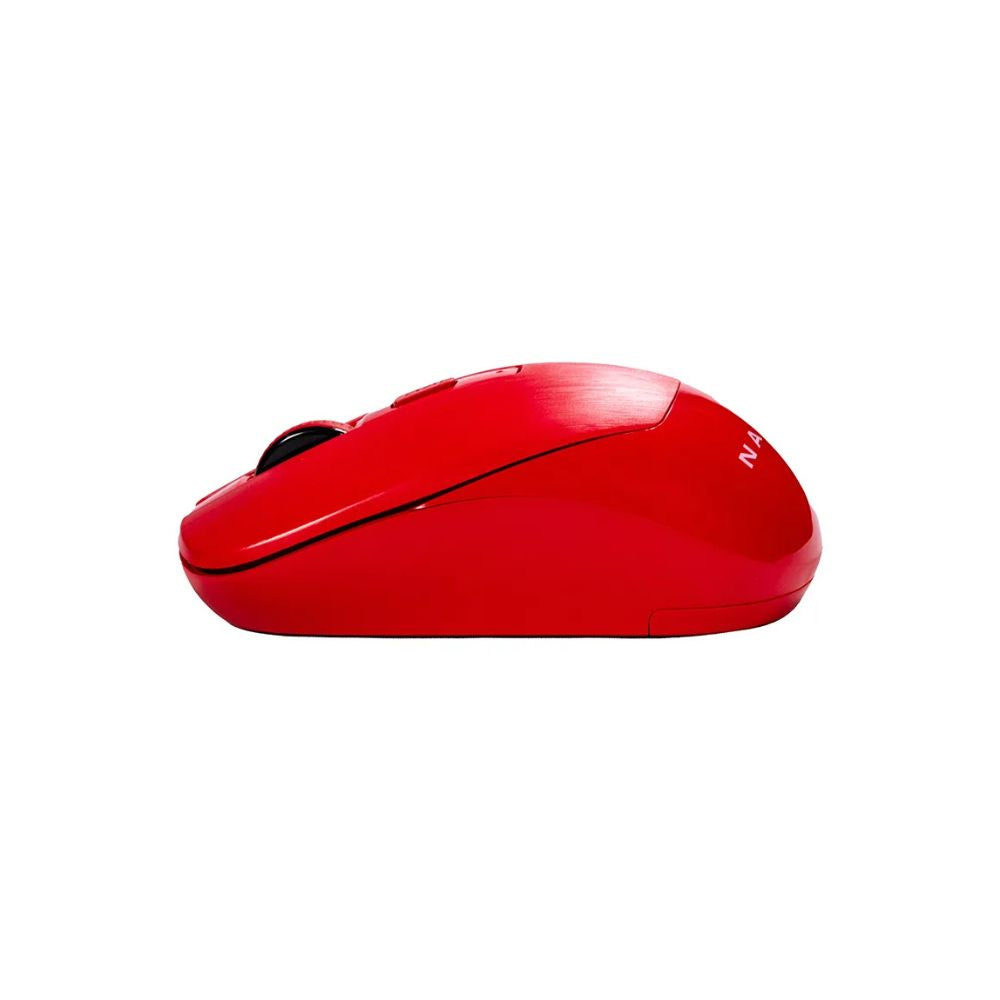 Mouse Naceb NA-0137R | Inalámbrico | Óptico | 1600 DPI | RF | Rojo
