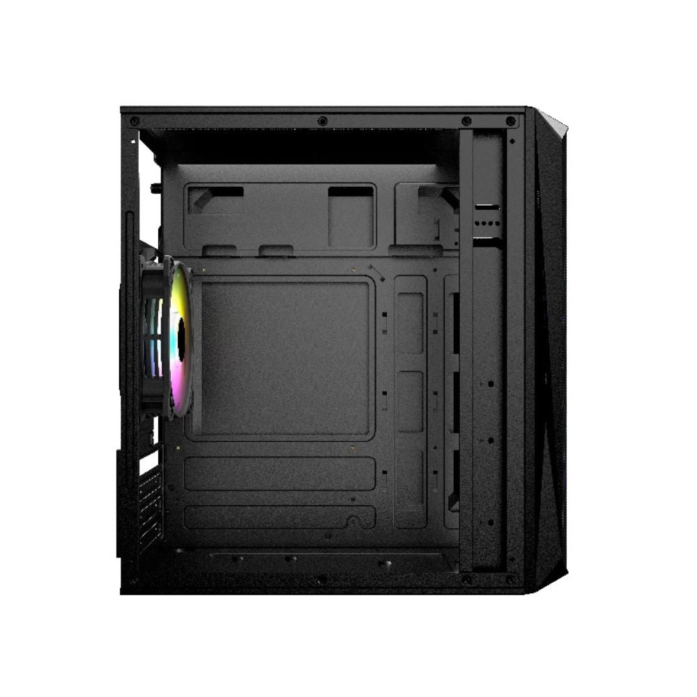 Gabinete Acteck Doom GI630, Micro-Tower, Micro-ATX/Mini-ITX, USB 2.0/3.0, con Fuente de 500W, 3 Ventiladores Instalados, Negro