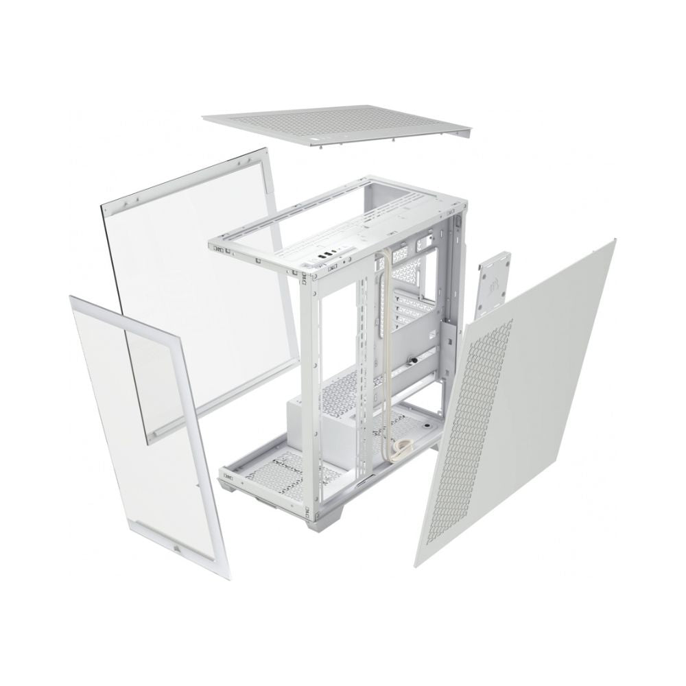 Gabinete Corsair iCUE Link 3500X RGB, Midi-Tower, ATX/EATX/Micro-ATX/Mini-ITX, USB 3.0, sin Fuente, sin Ventiladores Instalados, Blanco