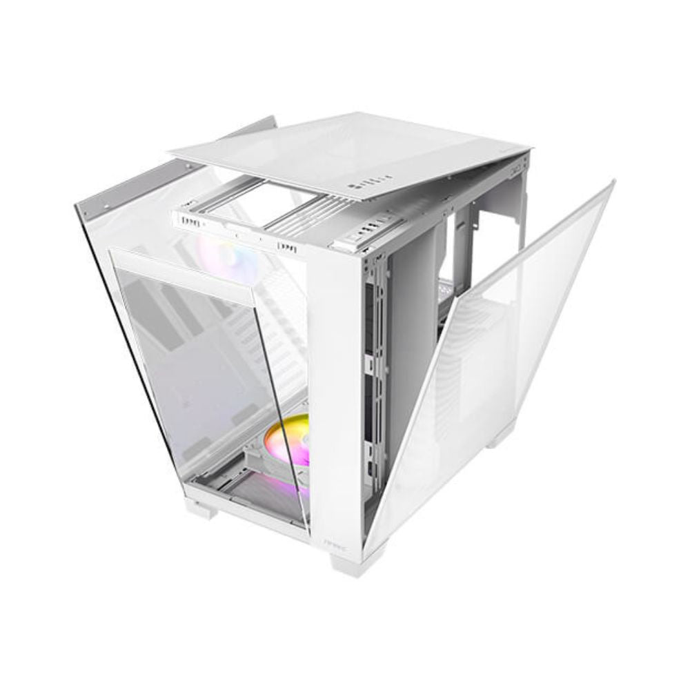 Gabinete Antec C8 ARGB, Full Tower, ATX/EATX/Micro-ATX/Mini-ITX, USB 3.0, sin Fuente, 3 Ventiladores Instalados, Blanco