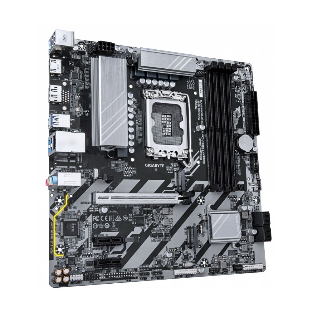 Tarjeta Madre Gigabyte B860M D3HP Micro-ATX LGA 1851 Intel B860 256GB DDR5 HDMI DP