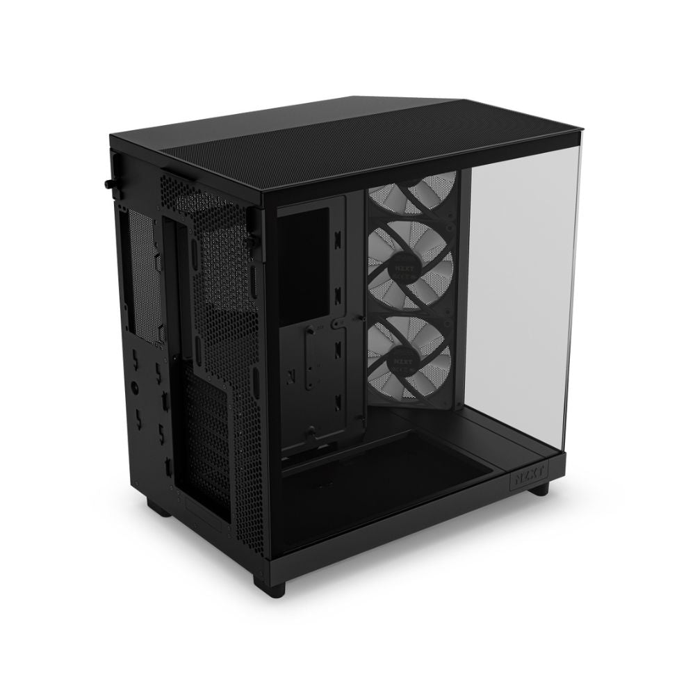 Gabinete NZXT H6 Flow RGB Negro | Midi Tower | ATX/Micro-ATX/Mini-ITX | USB 3.0 | Sin Fuente | 3 Ventiladores
