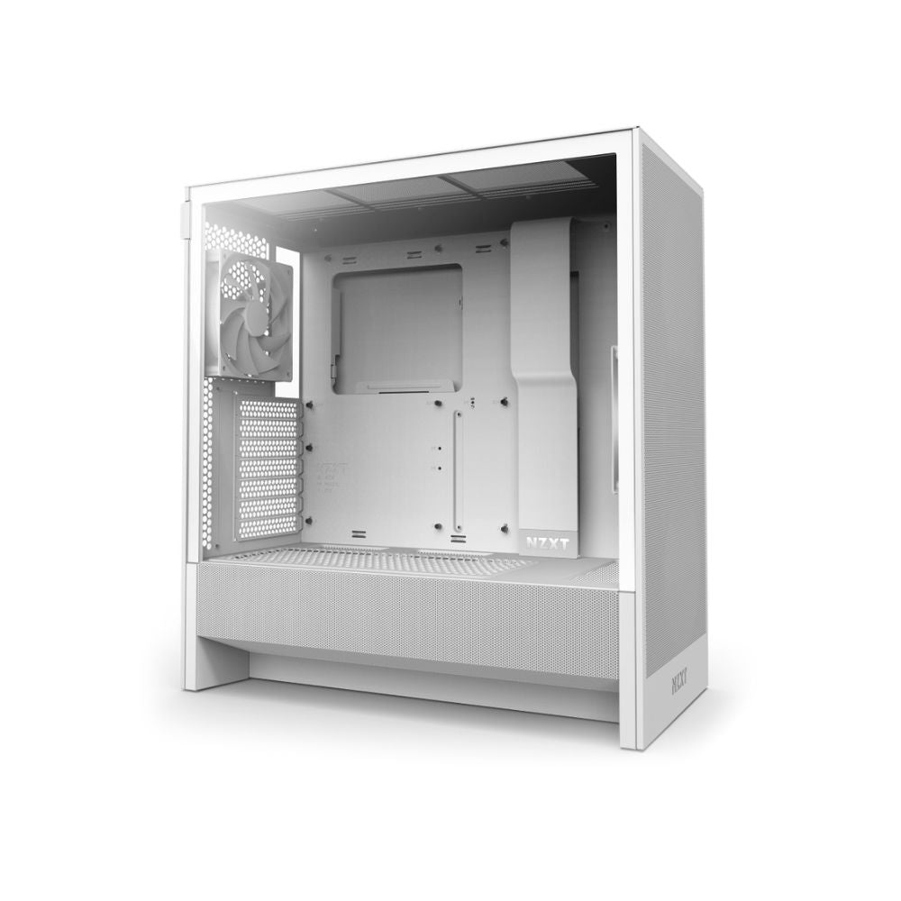 Gabinete NZXT H5 Flow Blanco | Midi Tower | ATX/EATX/Micro-ATX/Mini-ITX | USB 3.0 | Sin Fuente | 2 Ventiladores