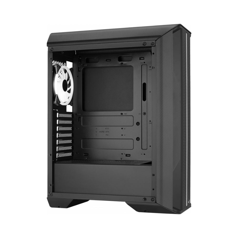Gabinete Aerocool Splinter Duo-G-BK-V1, Midi-Tower, ATX/Micro-ATX/Mini-ITX, USB 3.0, sin Fuente, 3 Ventiladores RGB Instalados, Negro