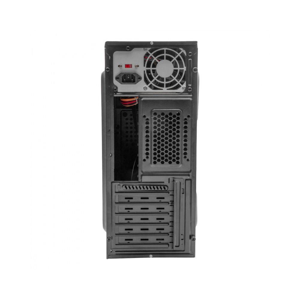 Gabinete Stylos Modelo 1 Negro | Midi Tower | ATX/Micro-ATX/Mini-ITX | USB 3.0 | Fuente 500W | Sin Ventiladores