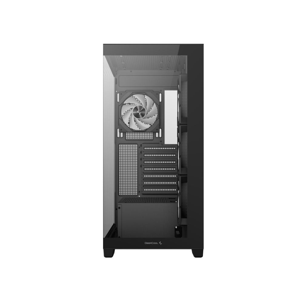 Gabinete DeepCool CG580 4F Negro | Midi Tower | ATX/Micro-ATX/Mini-ITX | USB 3.0 | Sin Fuente | 4 Ventiladores