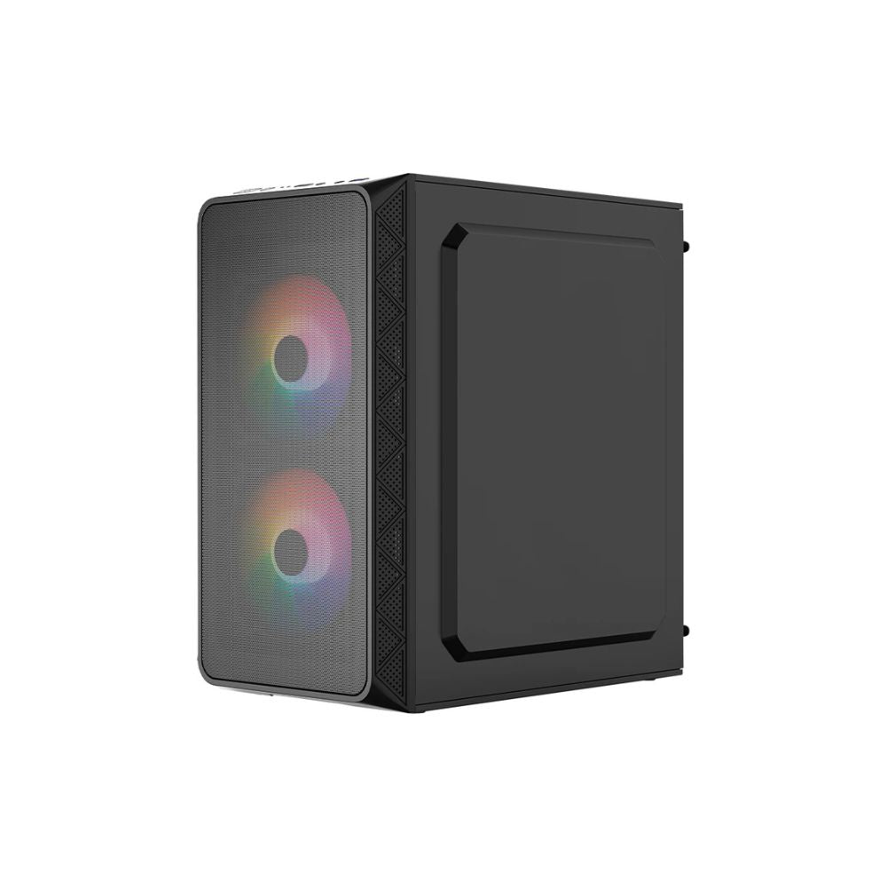 Gabinete Acteck Doom Pro Mesh GI730M Negro | Mini-Tower | Micro-ATX Mini-ITX | Fuente 600W | 3 Ventiladores