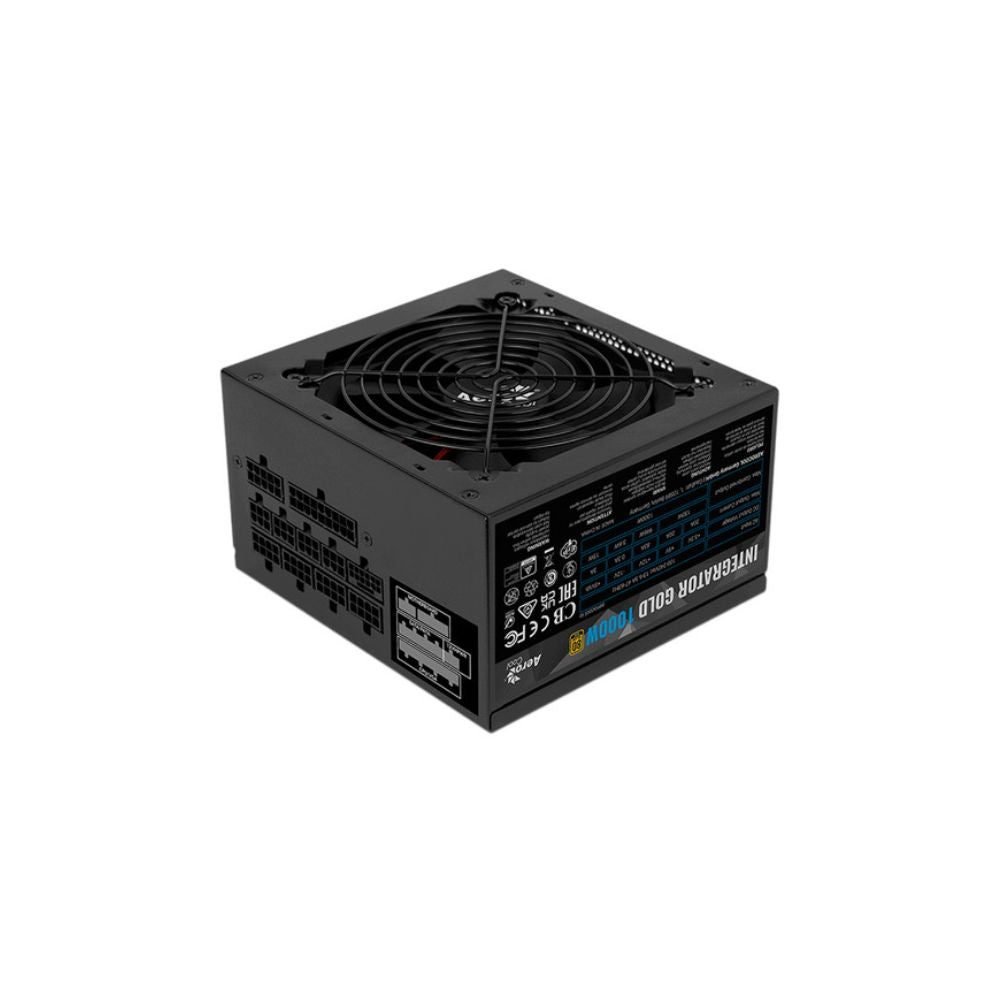 Fuente de Poder AeroCool Integrator | 1000W | 80 Plus Gold | ATX | Negro