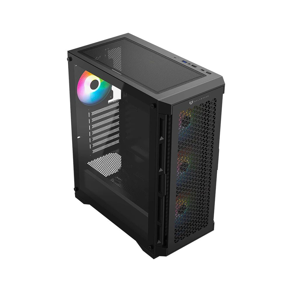 Gabinete Balam Rush Carbono Twin Mate 5000 Negro | Midi Tower | ATX/Micro-ATX/Mini-ITX | USB 2.0/3.0 | Sin Fuente | 4 Ventiladores