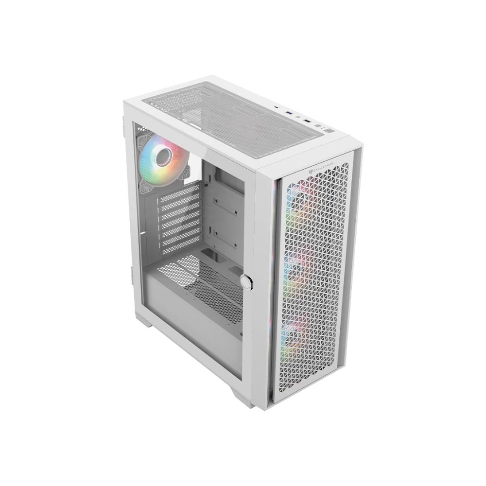 Gabinete Balam Rush Carbono Twin Mate 7000, Midi-Tower, ATX/Micro-ATX/Mini-ITX, USB 2.0/3.0, sin Fuente, 4 Ventiladores Instalados, Blanco