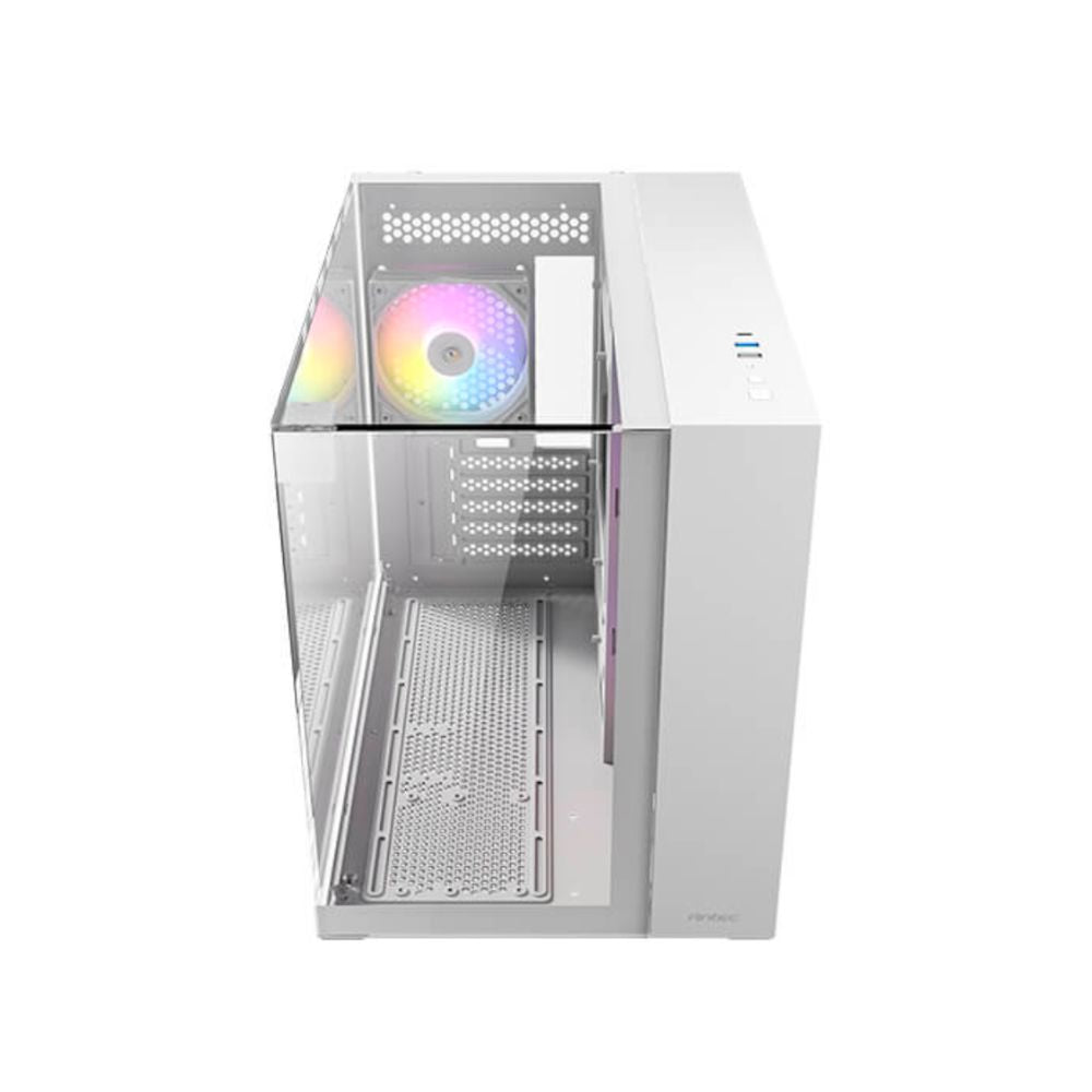 Gabinete Antec CX600M TRIO ARGB Blanco | Mini Tower | Micro-ATX/Mini-ITX | USB 2.0/3.0 | Sin Fuente | 3 Ventiladores
