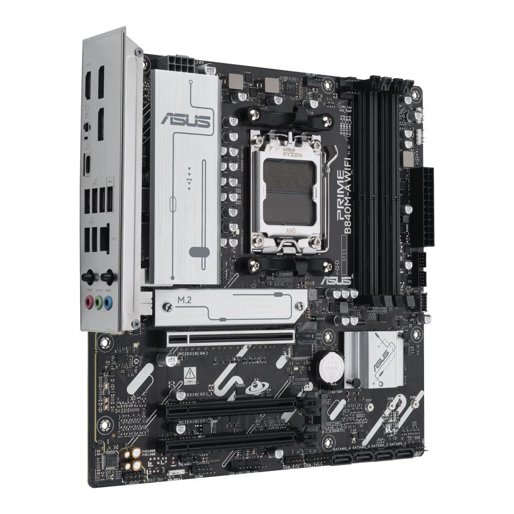 Tarjeta Madre ASUS Prime B840M-A WiFi Micro ATX AM5 DDR5 HDMI 2x DisplayPort PCI Express 4.0 WiFi 6E