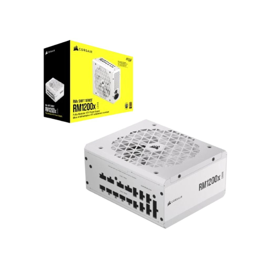 CORSAIR RM1200x SHIFT | Full Modular | 80 PLUS Gold | ATX | 1200W | Blanco
