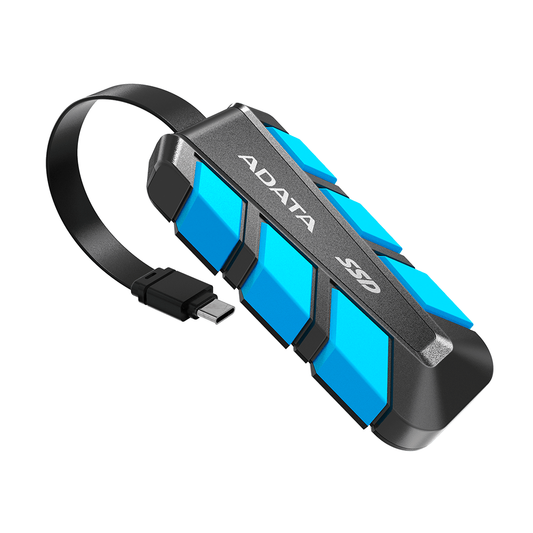 Unidad de Estado Sólido - ADATA SC740 1TB | SSD Externo | USB 3.2 Gen 2 (10Gbps) | Negro/Azul