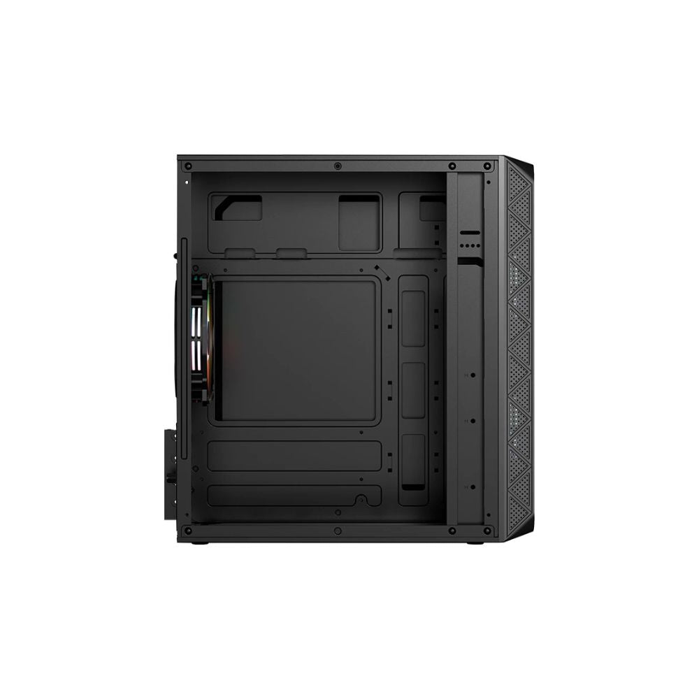 Gabinete Acteck Doom Pro Mesh GI730M Negro | Mini-Tower | Micro-ATX Mini-ITX | Fuente 600W | 3 Ventiladores