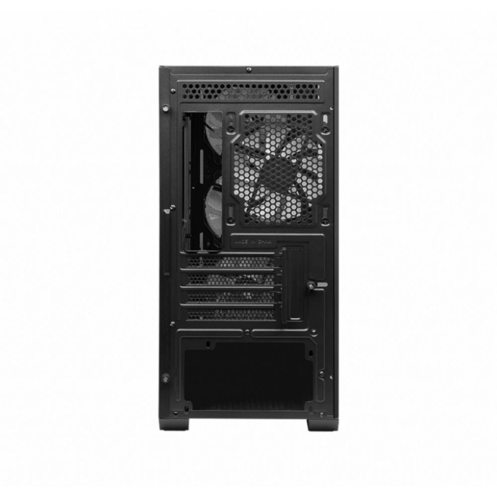 Gabinete MSI MAG FORGE M100A con Ventana Micro ATX/Mini-ITX USB 2.0/3.0 sin Fuente 4 Ventiladores RGB Instalados Negro