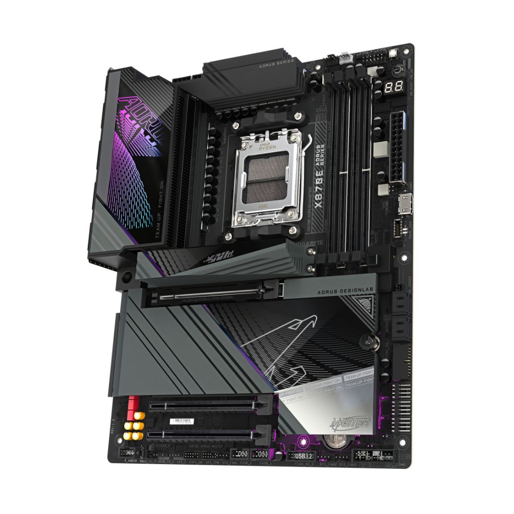 Tarjeta Madre AORUS X870E AORUS MASTER ATX Socket AM5 AMD X870 256GB DDR5 HDMI DP