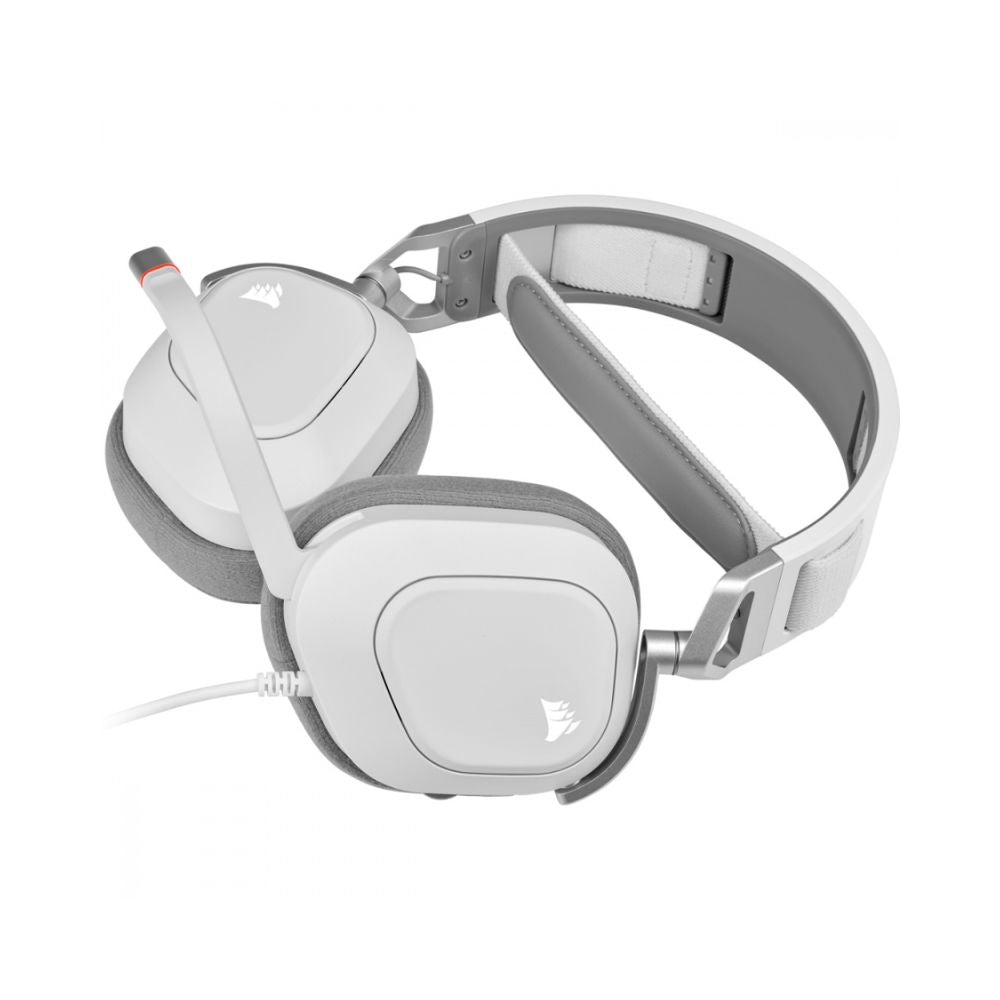 Audifonos Gamer Corsair HS80 RGB USB Blanco | Diadema | USB | 7.1 | RGB | Micrófono