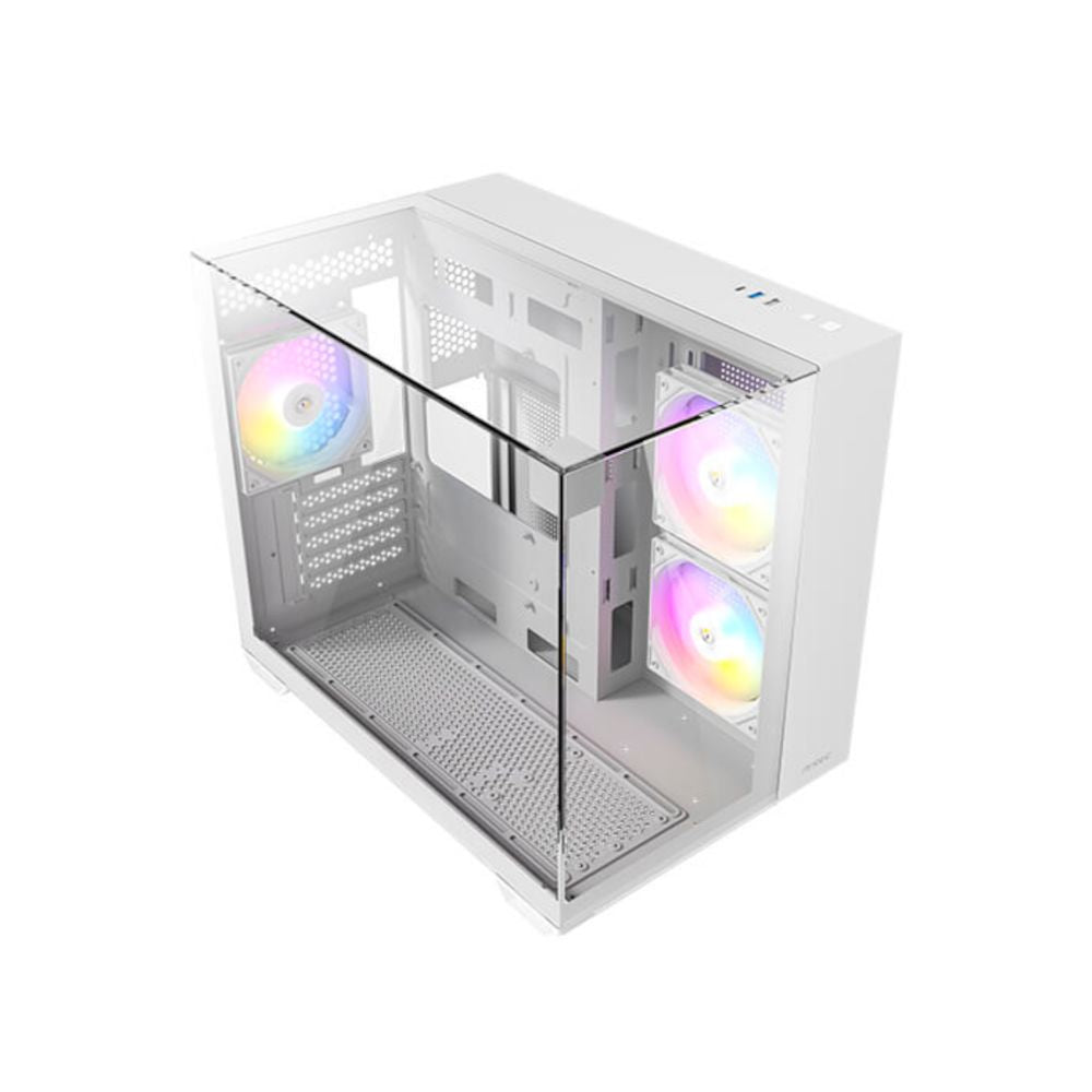 Gabinete Antec CX600M TRIO ARGB Blanco | Mini Tower | Micro-ATX/Mini-ITX | USB 2.0/3.0 | Sin Fuente | 3 Ventiladores