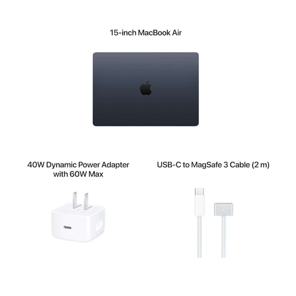 Laptop Apple MacBook Air 15" (2026) | 15.3" Retina | Chip M5 | 16GB RAM | 512GB SSD | macOS | Medianoche